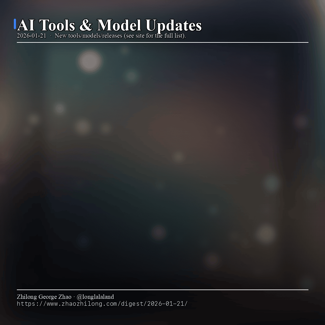 Daily Digest — 2026-01-21 — AI tools