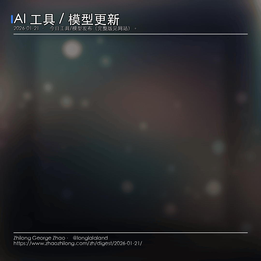 每日简报 — 2026-01-21 — AI 工具