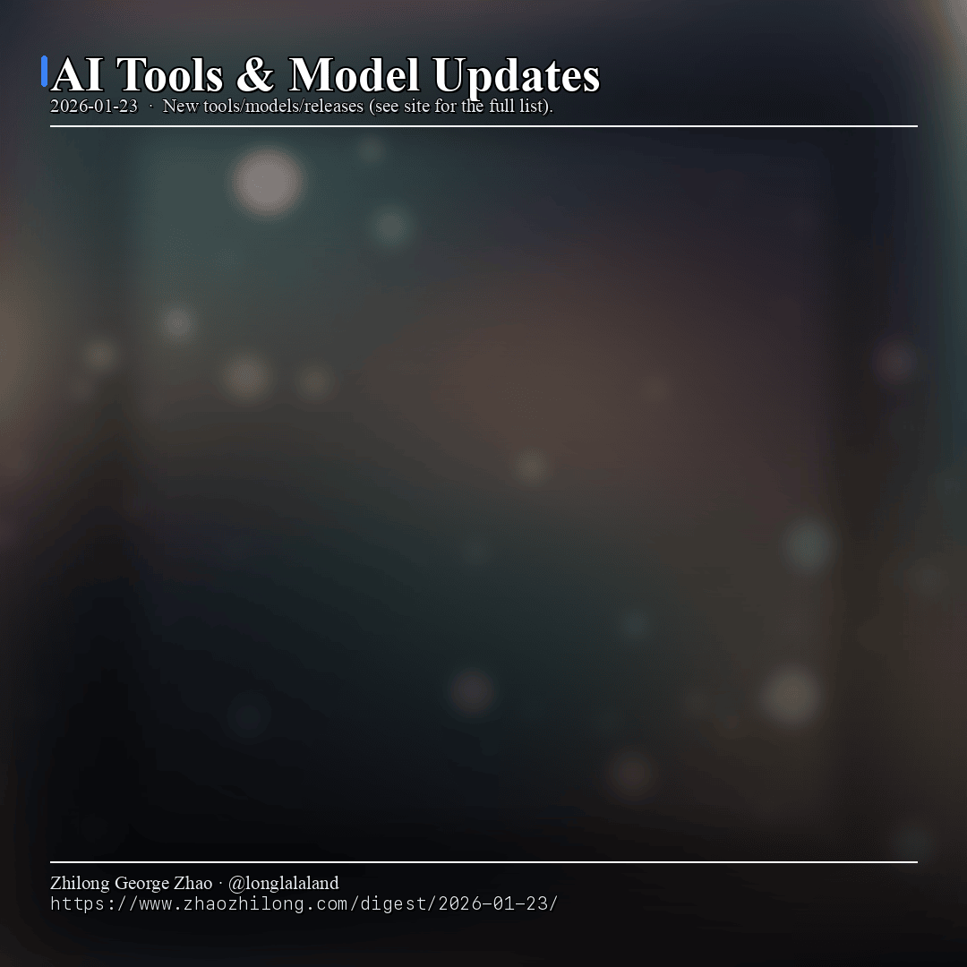 Daily Digest - 2026-01-23 — AI tools