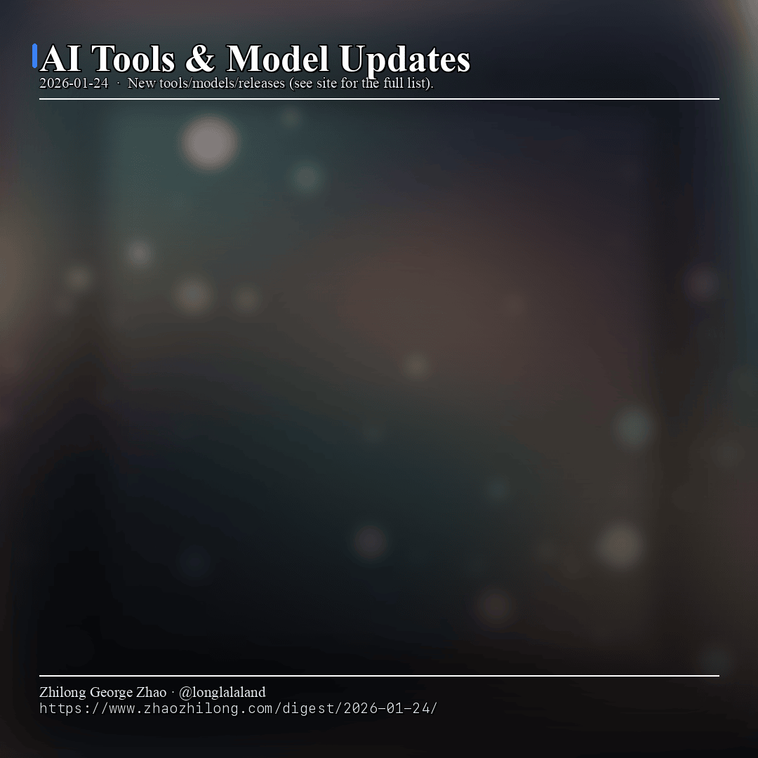 Daily Digest - 2026-01-24 — AI tools