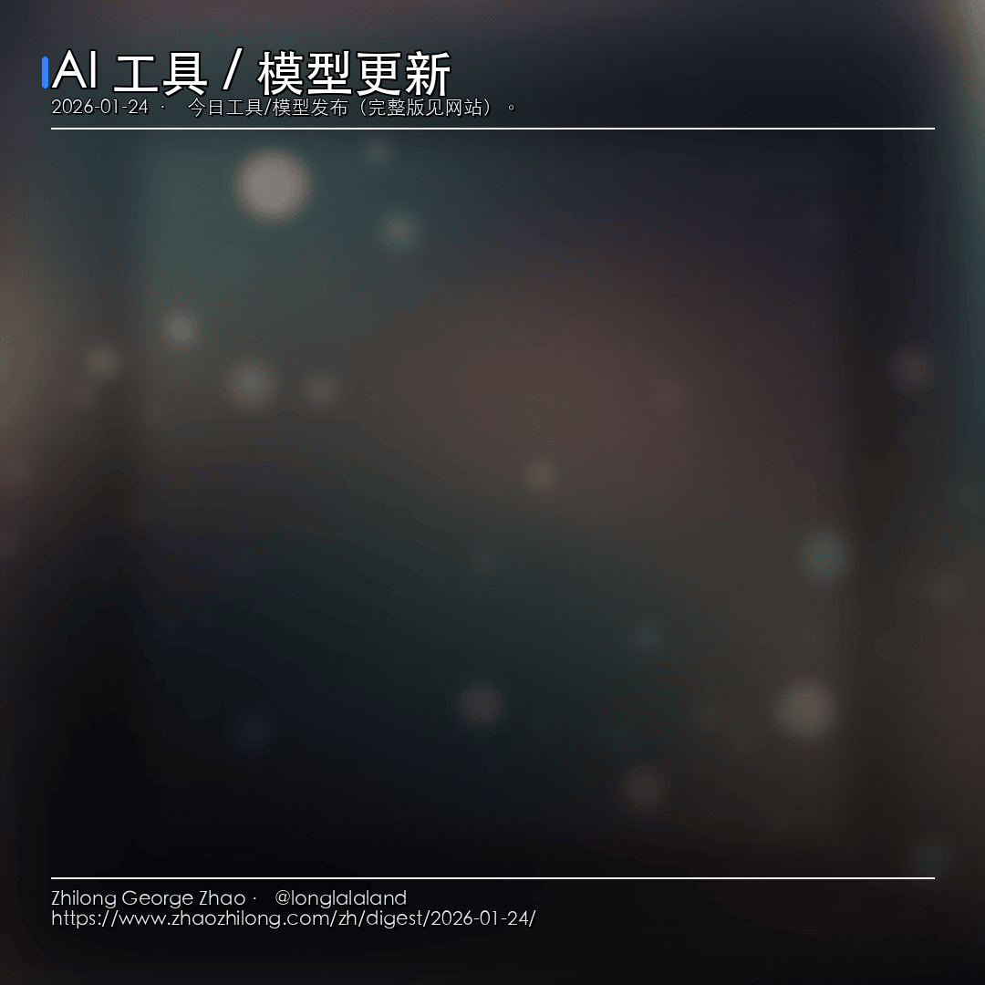每日简报 - 2026-01-24 — AI 工具