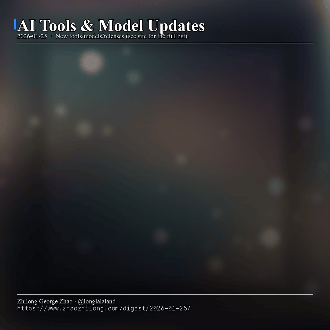 Daily Digest - 2026-01-25 — AI tools