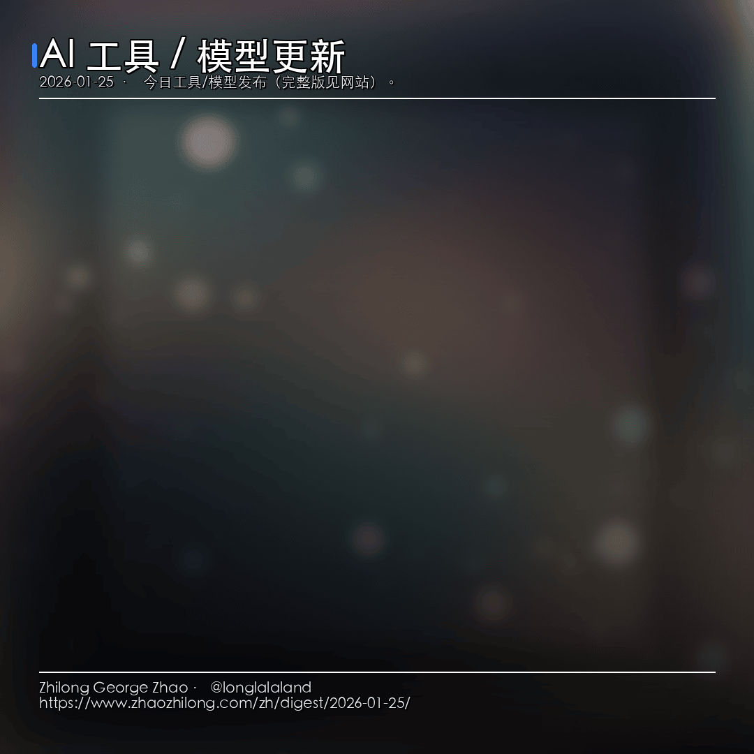 每日简报 - 2026-01-25 — AI 工具