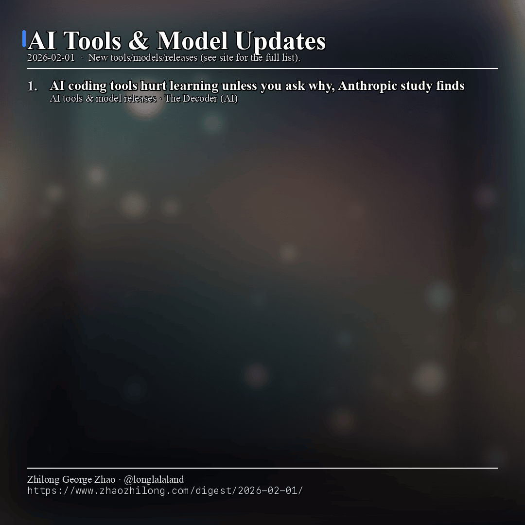 Daily Digest - 2026-02-01 — AI tools