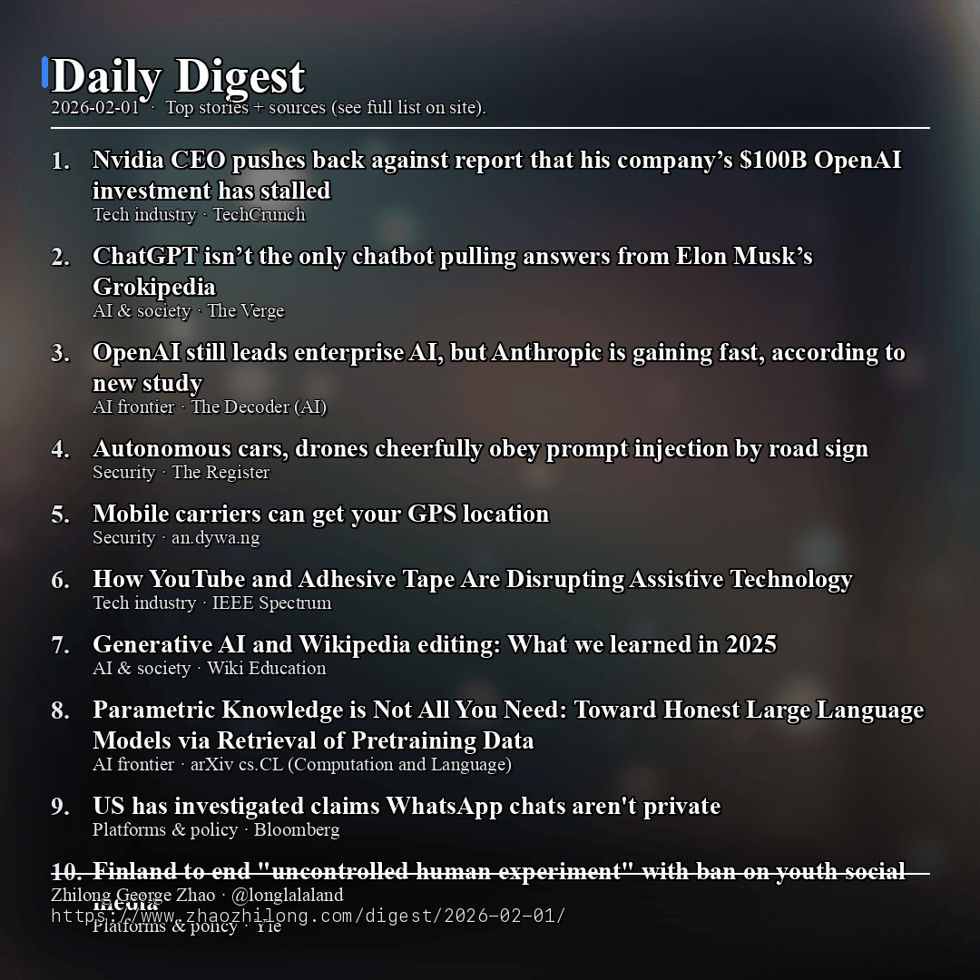Daily Digest - 2026-02-01 — News
