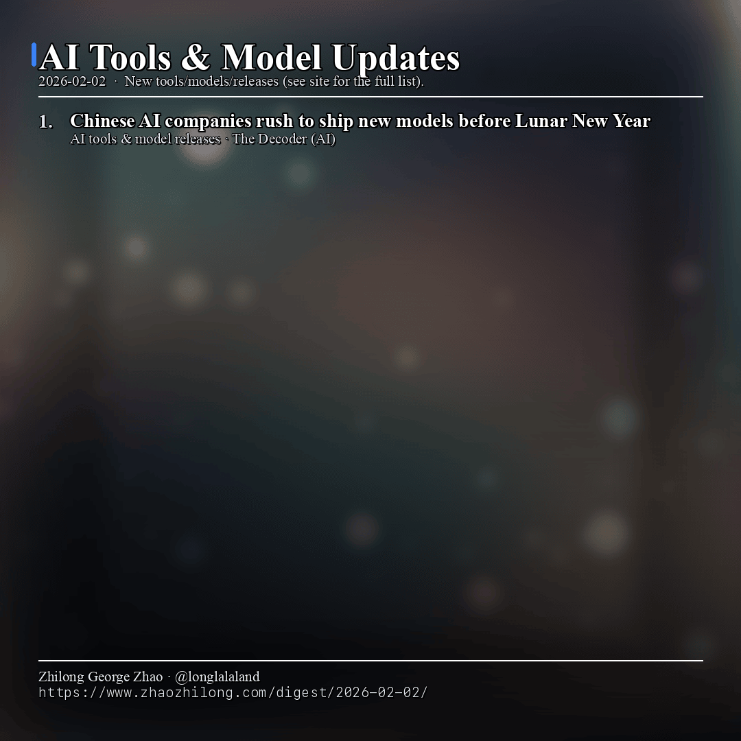 Daily Digest - 2026-02-02 — AI tools