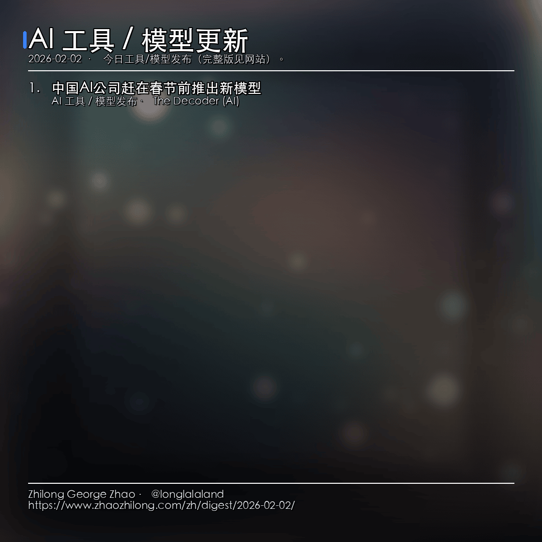 每日简报 - 2026-02-02 — AI 工具