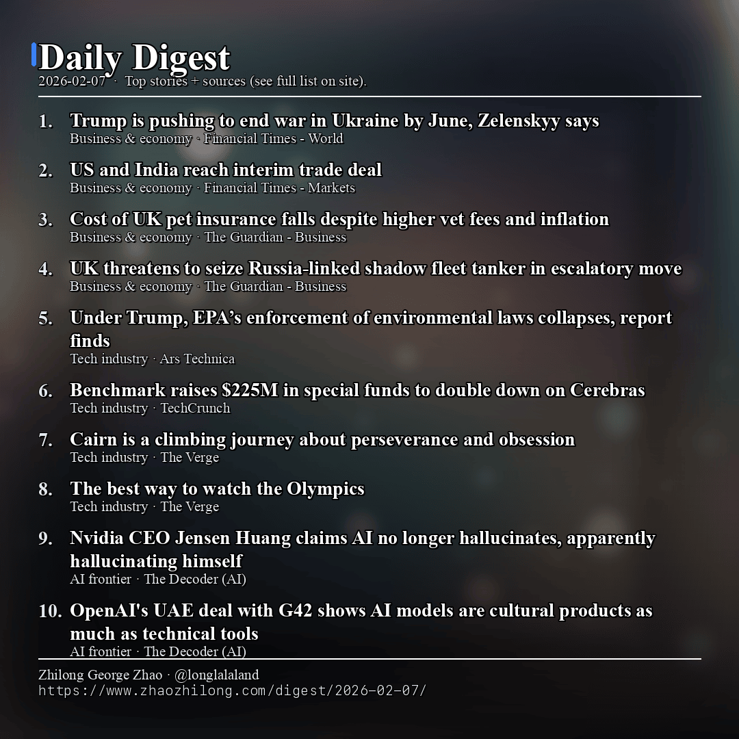 Daily Digest - 2026-02-07 — News