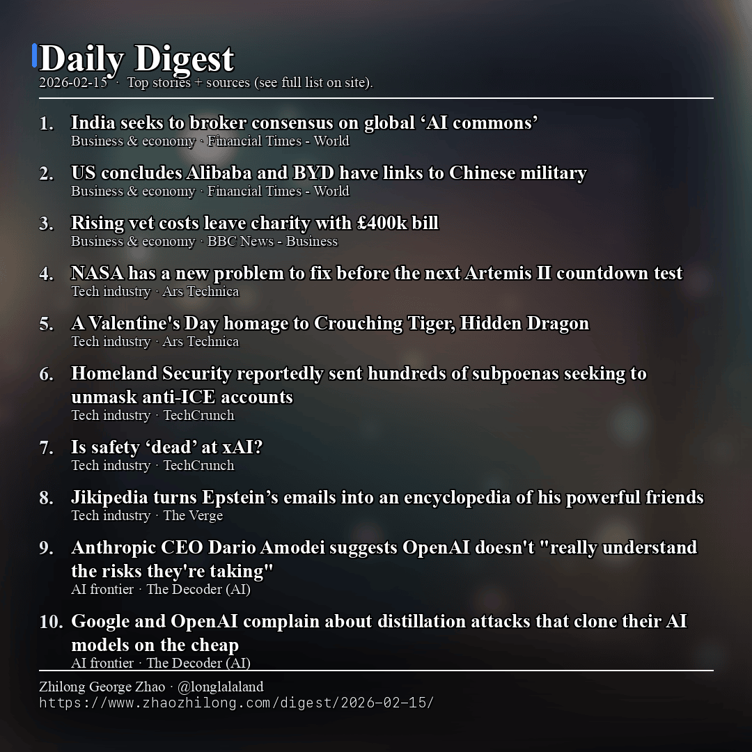 Daily Digest 2026-02-15 card