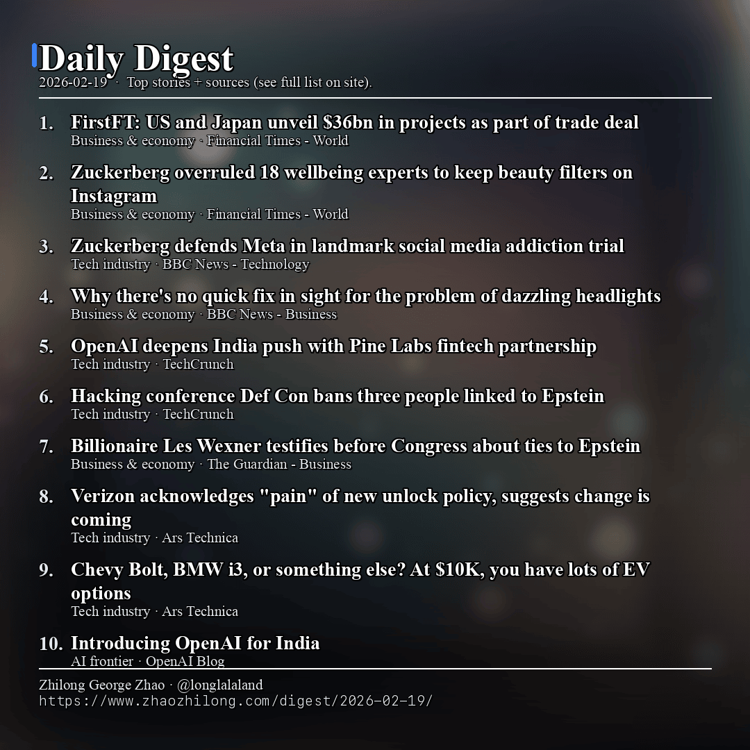 Daily Digest - 2026-02-19 — News