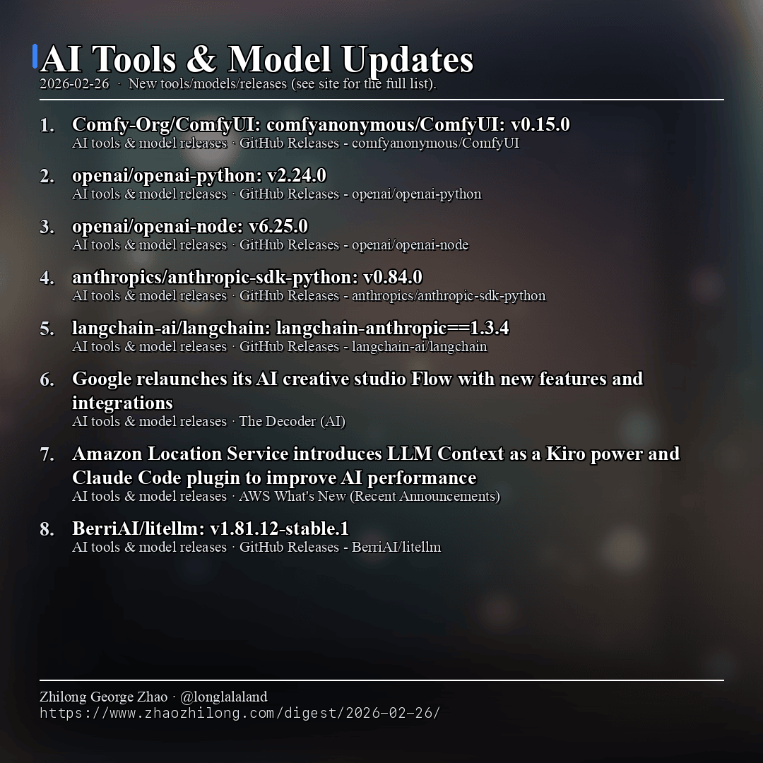 Daily Digest - 2026-02-26 — AI tools