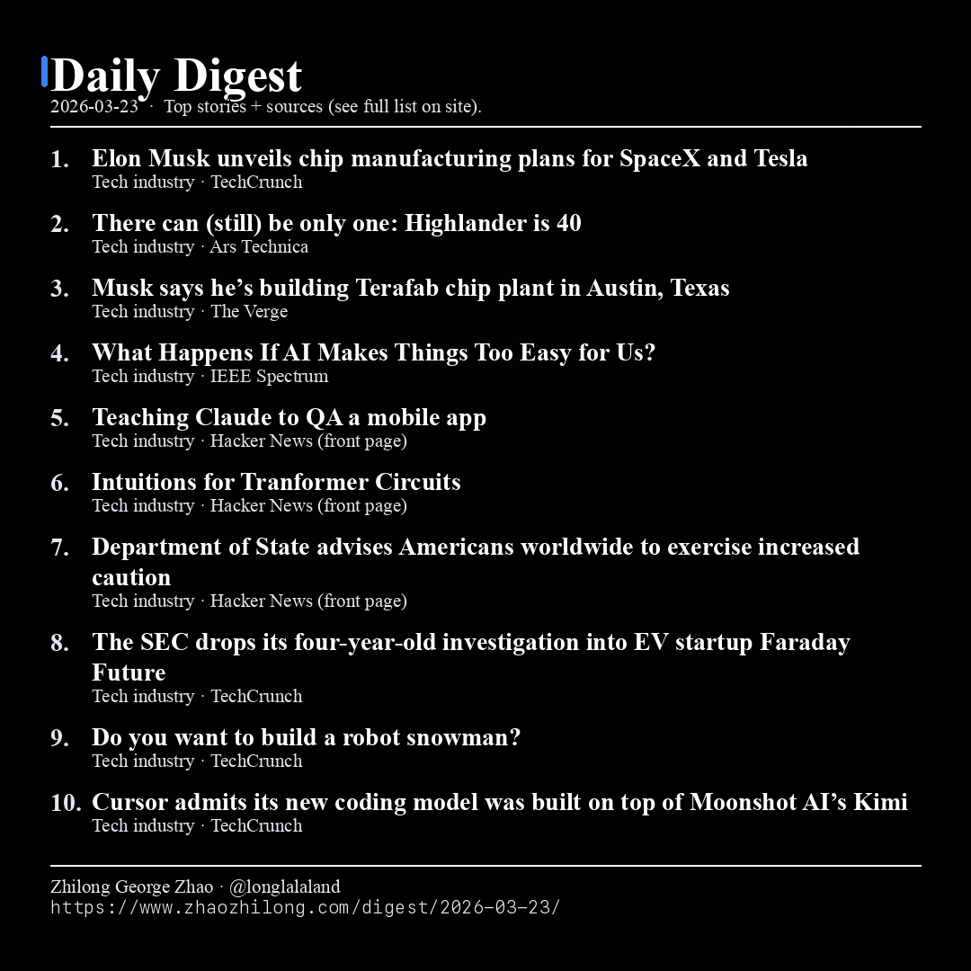Daily Digest - 2026-03-23 — News
