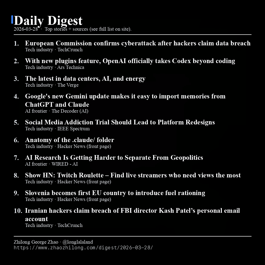 Daily Digest - 2026-03-28 — News