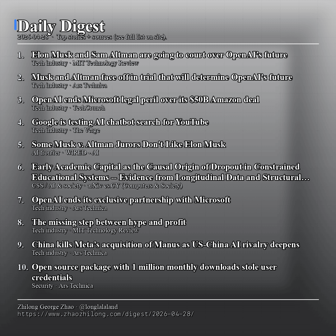 Daily Digest - 2026-04-28 — News